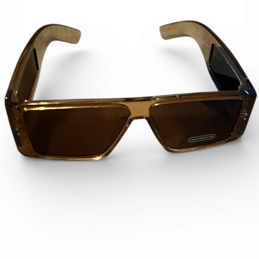 Toffee Flat Top Transparent Visor